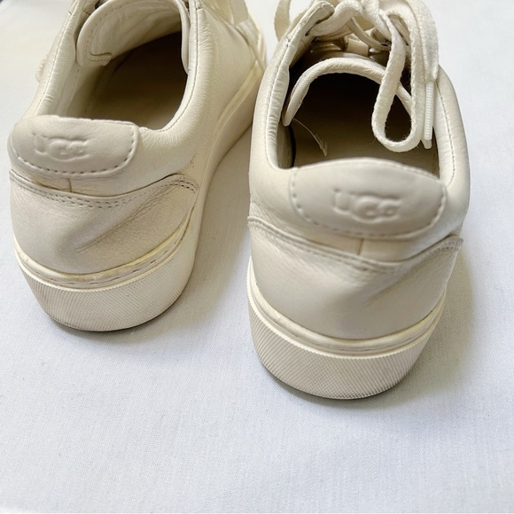 UGG Zilo Leather Sneakers White Women’s 7.5 - Picture 5 of 9